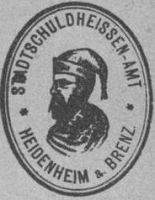 Wappen von Heidenheim an der Brenz/Arms (crest) of Heidenheim an der Brenz