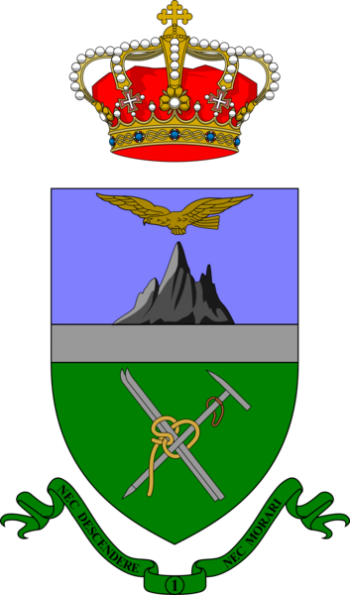 Coat of arms (crest) of 1st Alpini Regiment, Italian Army