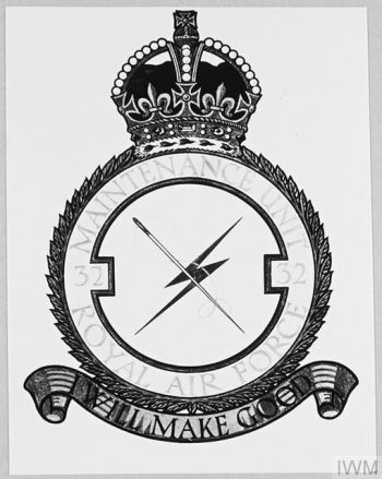 Coat of arms (crest) of the No 32 Maintenance Unit, Royal Air Force