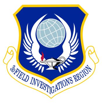 Coat of arms (crest) of the 3rd Field Investigations Region, US Air Force