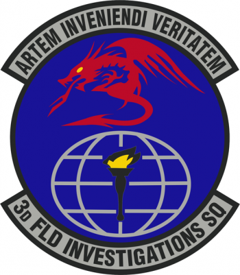 Coat of arms (crest) of the 3rd Field Investigations Squadron, US Air Force