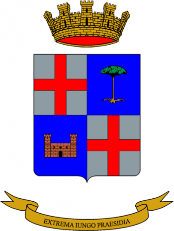 Coat of arms (crest) of the 42nd Signal Battalion Pordoi, Italian Army
