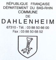 Blason de Dahlenheim/Arms (crest) of Dahlenheim