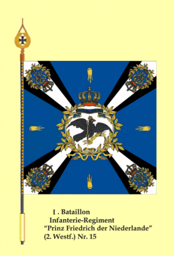 Coat of arms (crest) of Infantry Regiment Prince Frederick of the Netherlands (2nd Westphalian) No 15, Germany