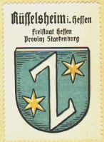 Wappen von Rüsselsheim/Arms (crest) of Rüsselsheim