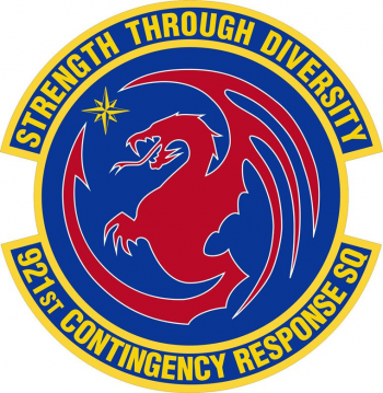 Coat of arms (crest) of the 921st Contingency Response Squadron, US Air Force