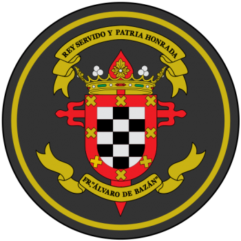 Coat of arms (crest) of the Frigate Álvaro de Bazán, Spanish Navy