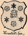 Wappen von Neustadt (Hessen)/ Arms of Neustadt (Hessen)