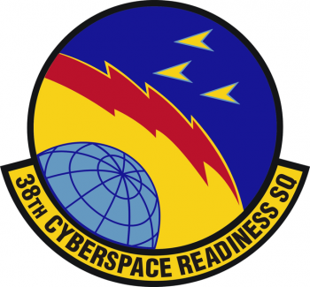 Coat of arms (crest) of the 38th Cyberspace Readiness Squadron, US Air Force