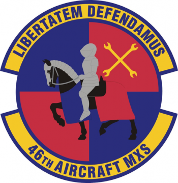 Coat of arms (crest) of the 46th Aircraft Maintenance Squadron, US Air Force