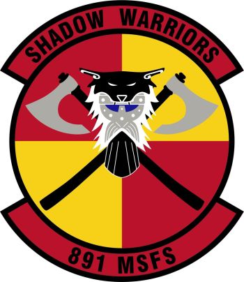 Coat of arms (crest) of the 891st Missile Security Forces Squadron, US Air Force