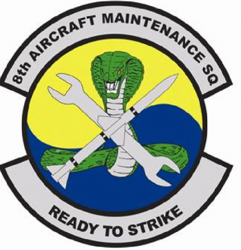 Coat of arms (crest) of the 8th Aircraft Maintenance Squadron, US Air Force