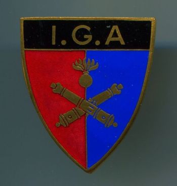 Coat of arms (crest) of the Inspection General of Artillery, French Army