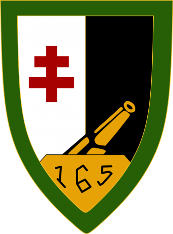 Coat of arms (crest) of the 165th Position Artillery Regiment, French Army