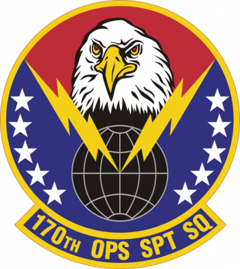 Coat of arms (crest) of the 170th Operations Support Squadron, New Jersey Air National Guard