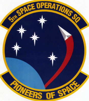 Coat of arms (crest) of the 5th Space Operations Squadron, US Air Force