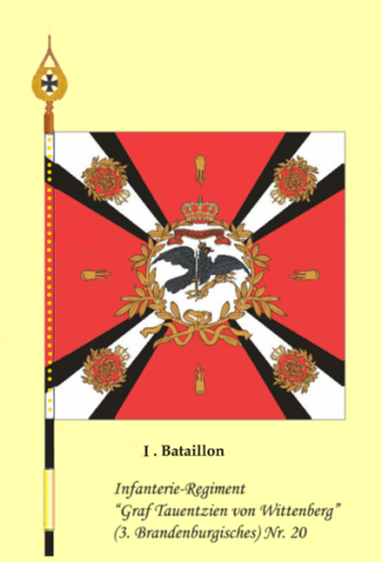 Arms of Infantry Regiment Count Tauentzien von Wittenberg (3rd Brandenburgian) No 20, Germany