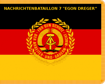 Colour of the Signals Battalion 7 Egon Dreger, NVA