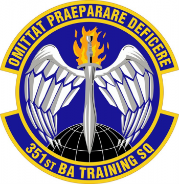 Coat of arms (crest) of the 351st Battlefield Airman Training Squadron, US Air Force