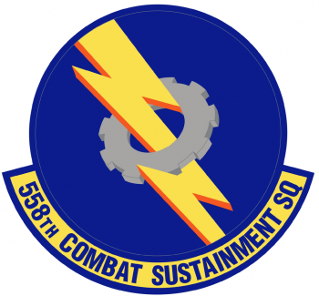 Coat of arms (crest) of the 558th Combat Sustainment Squadron, US Air Force