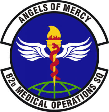 Coat of arms (crest) of the 82nd Medical Operations Squadron, US Air Force