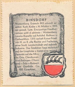 Wappen von Binsdorf/Coat of arms (crest) of Binsdorf
