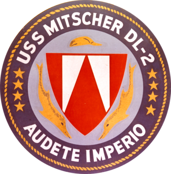 Coat of arms (crest) of the Destroyer Leader USS Mitscher (DL-2)