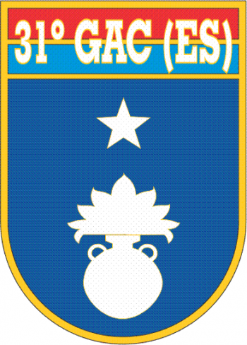 Coat of arms (crest) of the 31st Field Artillery School Group, Brazilian Army