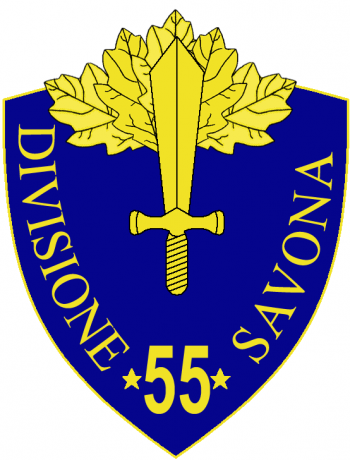 Coat of arms (crest) of the 55th Infantry Division Savonna, Italian Army