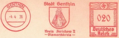 Wappen von Genthin/Coat of arms (crest) of Genthin