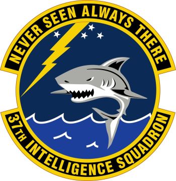 Coat of arms (crest) of the 37th Intelligence Squadron, US Air Force