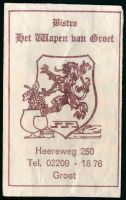 Wapen van Groet/Arms (crest) of Groet