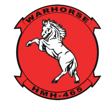 Coat of arms (crest) of the HMH-465 Warhorse, USMC