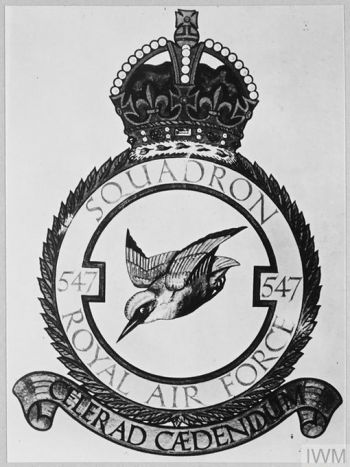 Coat of arms (crest) of the No 547 Squadron, Royal Air Force