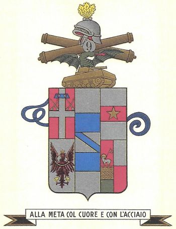 Coat of arms (crest) of the 9th Anti-Armour Artillery Regiment, Italian Army
