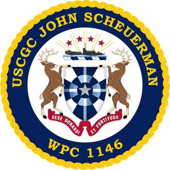 Coat of arms (crest) of the USCGC John Scheuerman (WPC-1146)
