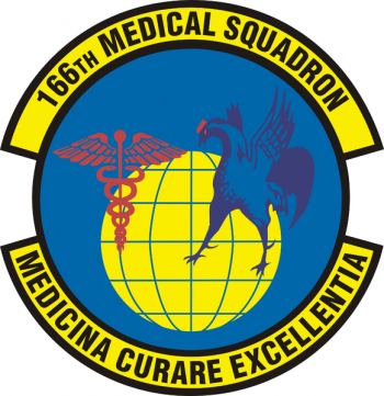 Coat of arms (crest) of the 166th Medical Squadron, Delaware Air National Guard