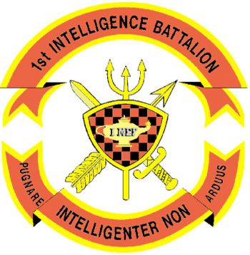 Coat of arms (crest) of the 1st Intelligence Battalion, USMC