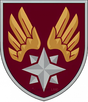 Coat of arms (crest) of 124th Topographic Unit, Ukrainian Army