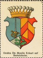 Wappen Grafen Du Moulin Eckart auf Bertolzheim