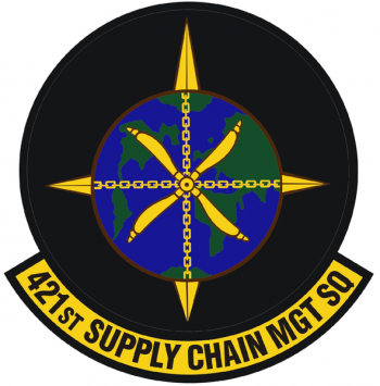 Coat of arms (crest) of the 421st Supply Chain Management Squadron, US Air Force
