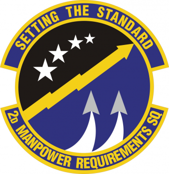 Coat of arms (crest) of the 2nd Manpower Requirements Squadron, US Air Force