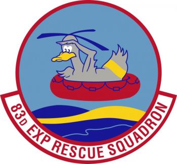 Coat of arms (crest) of the 83rd Expeditionary Rescue Squadron, US Air Force