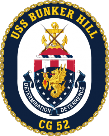 Coat of arms (crest) of the Cruiser USS Bunker Hill