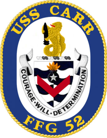 Coat of arms (crest) of the Frigate USS Carr (FFG-52)