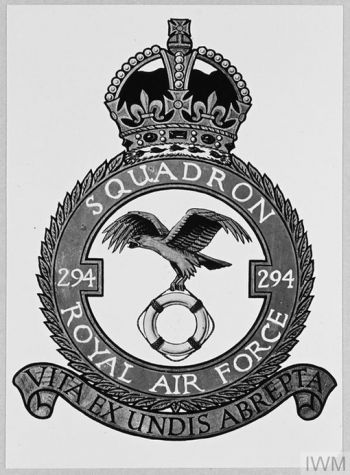 Coat of arms (crest) of the No 294 Squadron, Royal Air Force