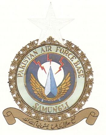 Coat of arms (crest) of Pakistan Air Force Base Samungli