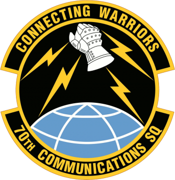Coat of arms (crest) of the 70th Communications Squadron, US Air Force