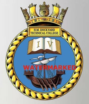 Coat of arms (crest) of the H.M. Dockyard Technical College, Royal Navy
