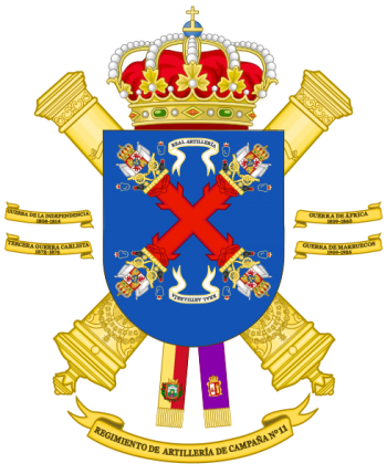 Coat of arms (crest) of 11th Field Artillery Regiment, Spanish Army